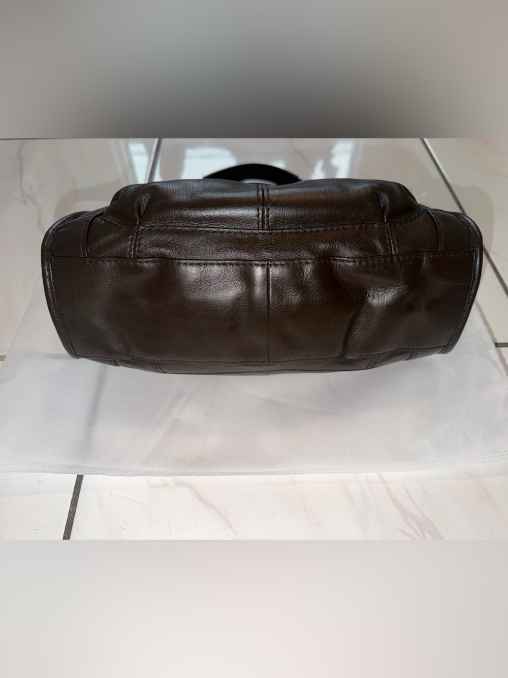 Vintage Fossil Brown Shoulder Bag Classic Everyday Purse - Picture 8 of 16